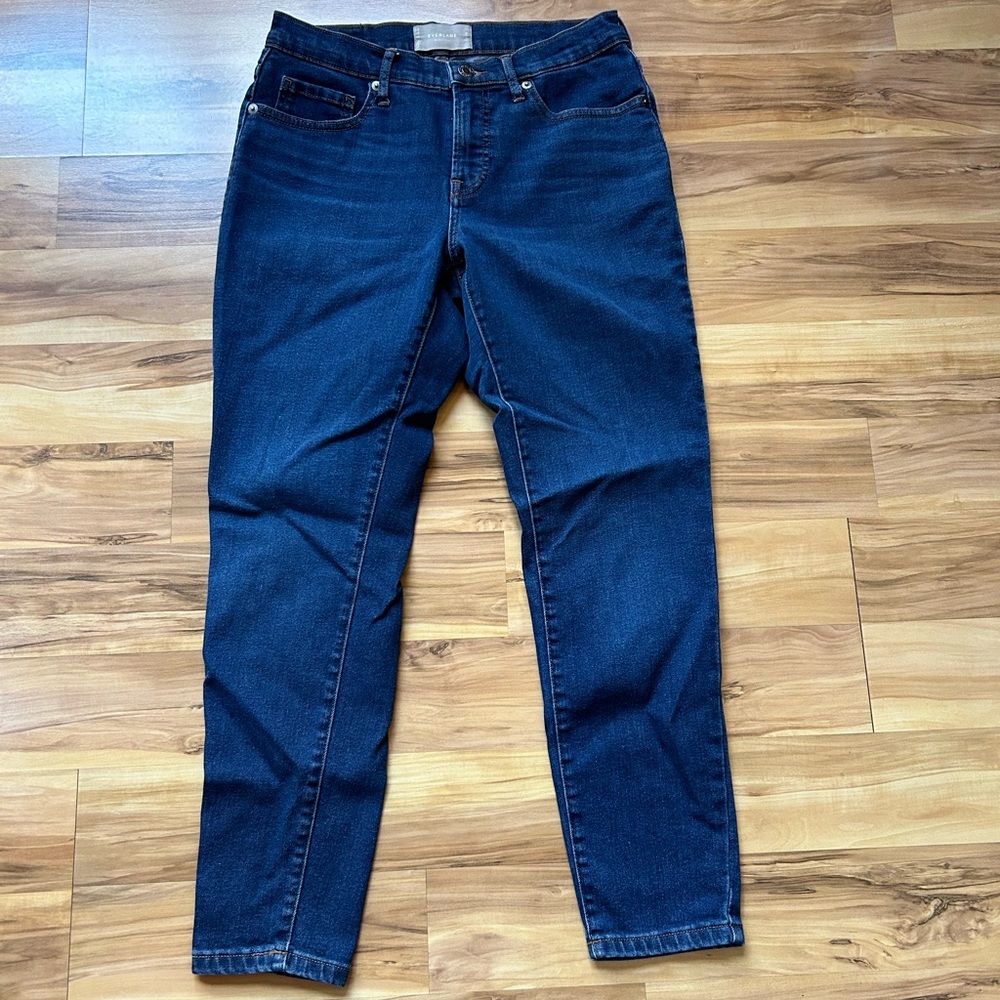 Everlane Mid Rise Blue Skinny Jeans Classic Style